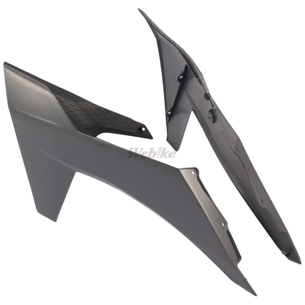 RADIATOR SCOOPS, BLACK/NARDO GREY