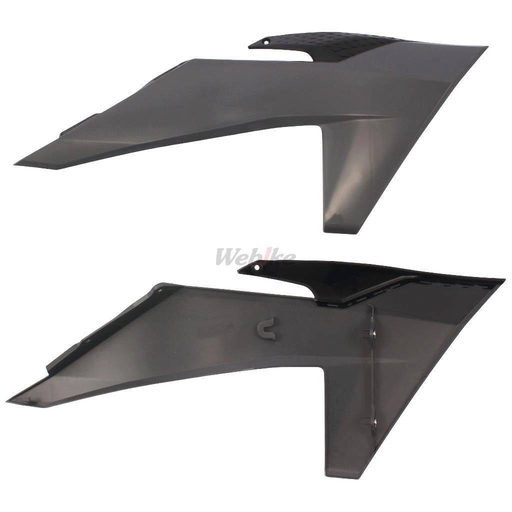 RADIATOR SCOOPS, BLACK/NARDO GREY