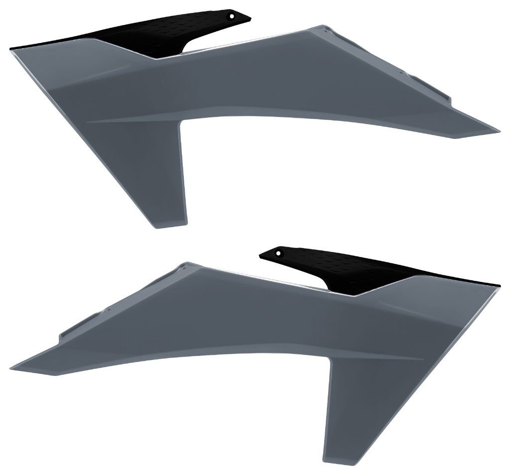 RADIATOR SCOOPS, BLACK/NARDO GREY