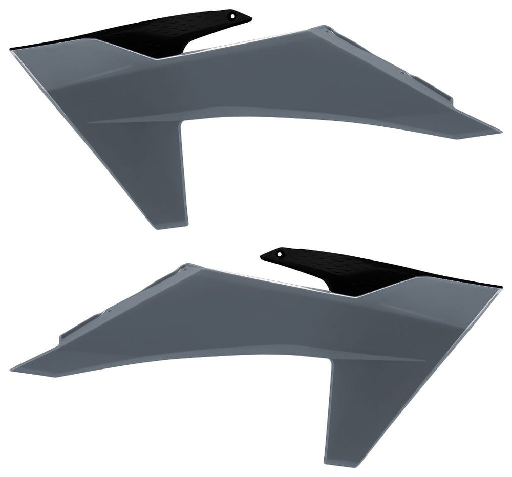RADIATOR SCOOPS, BLACK/NARDO GREY