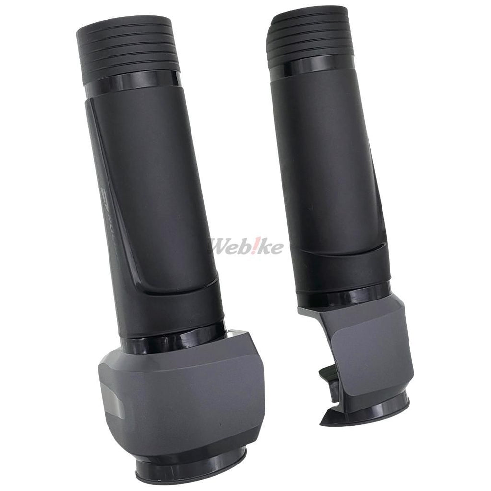 LOWER TRIPLE CLAMP GUARD, BLACK/GREY