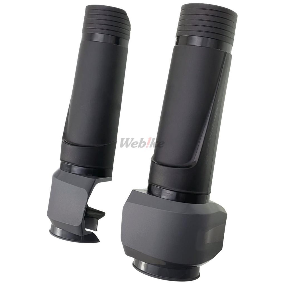 LOWER TRIPLE CLAMP GUARD, BLACK/GREY