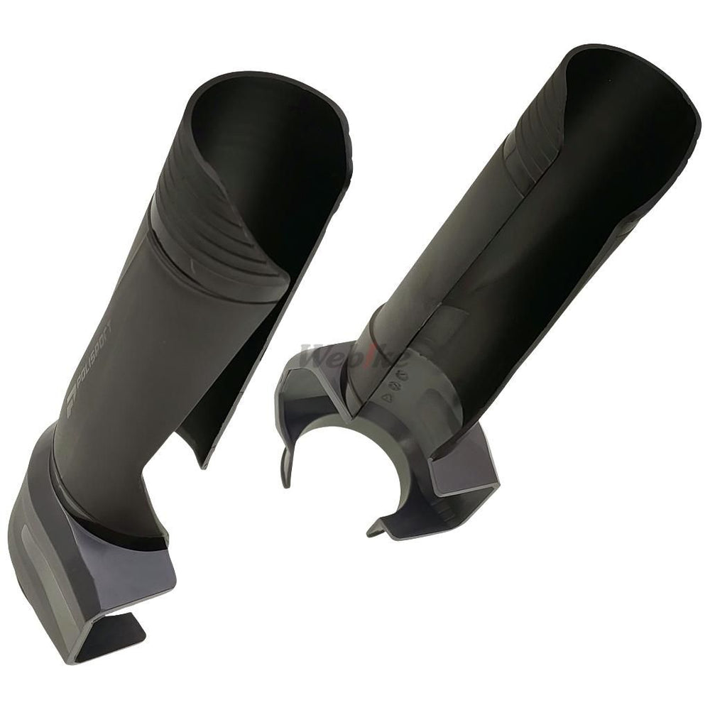 LOWER TRIPLE CLAMP GUARD, BLACK/GREY