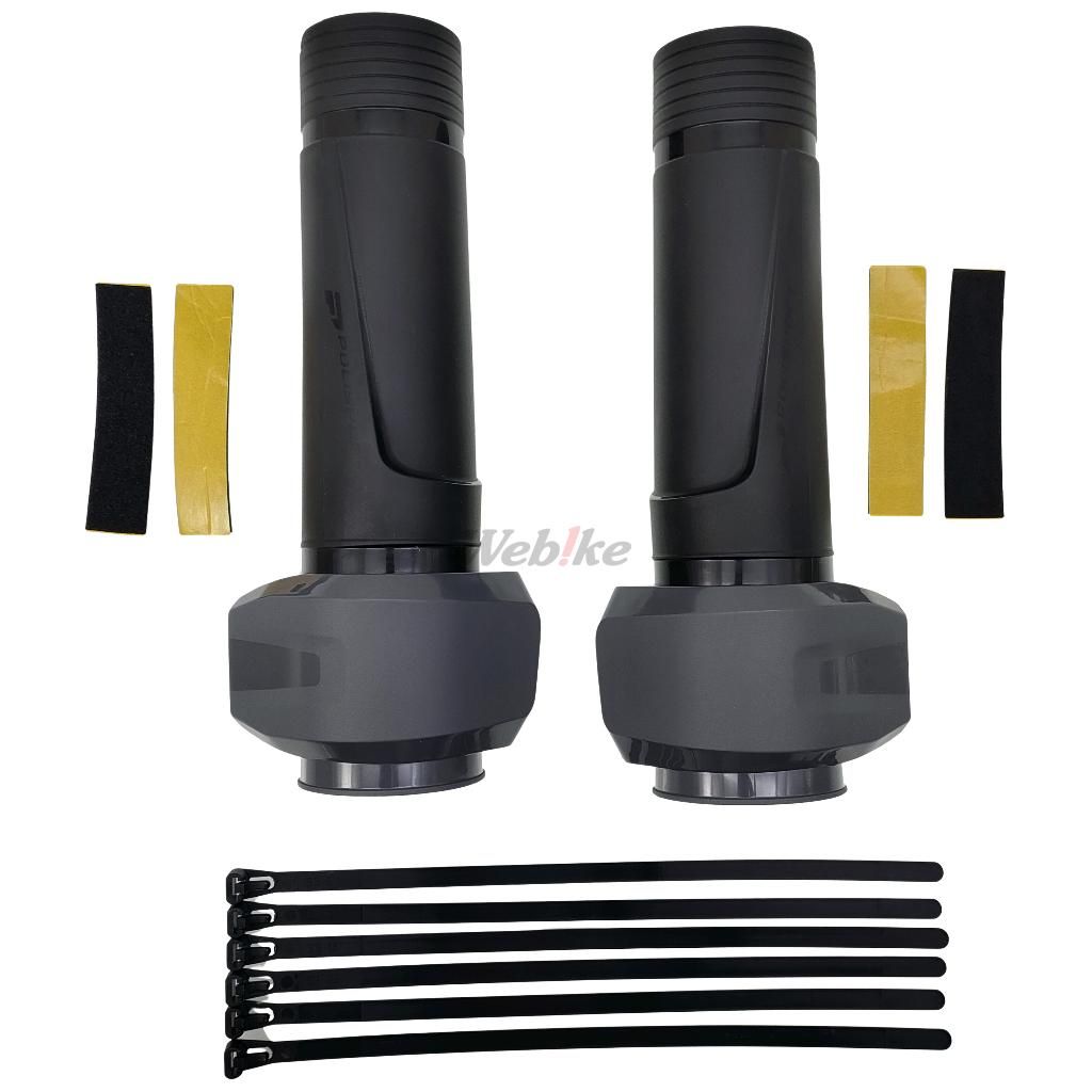 LOWER TRIPLE CLAMP GUARD, BLACK/GREY