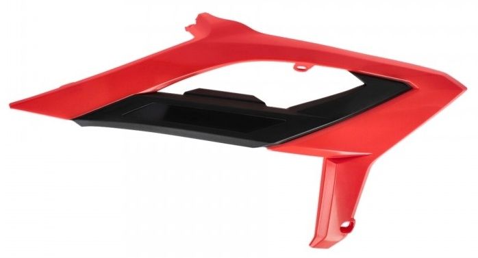 RADIATOR SCOOPS, RED/BLACK