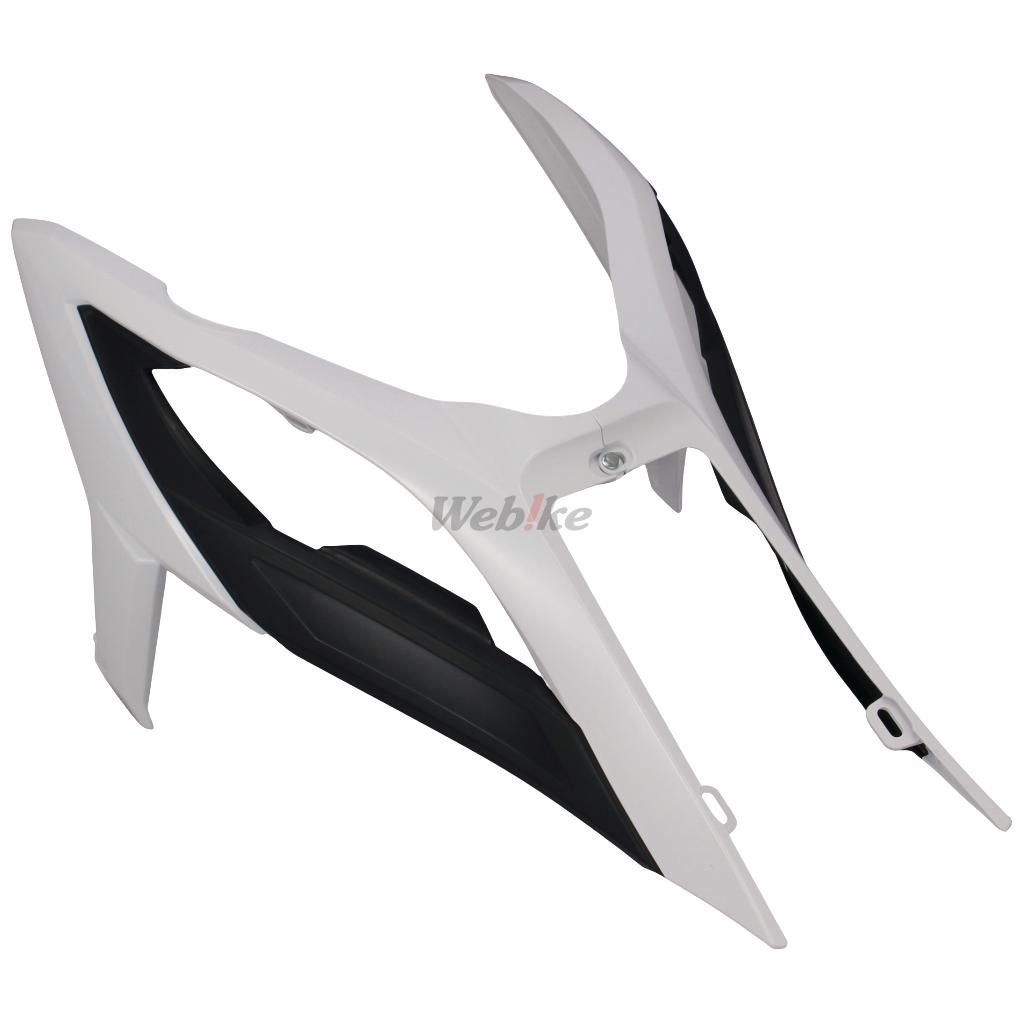 RADIATOR SCOOPS, WHITE/BLACK
