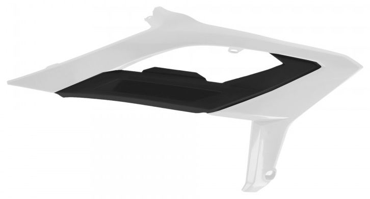 RADIATOR SCOOPS, WHITE/BLACK