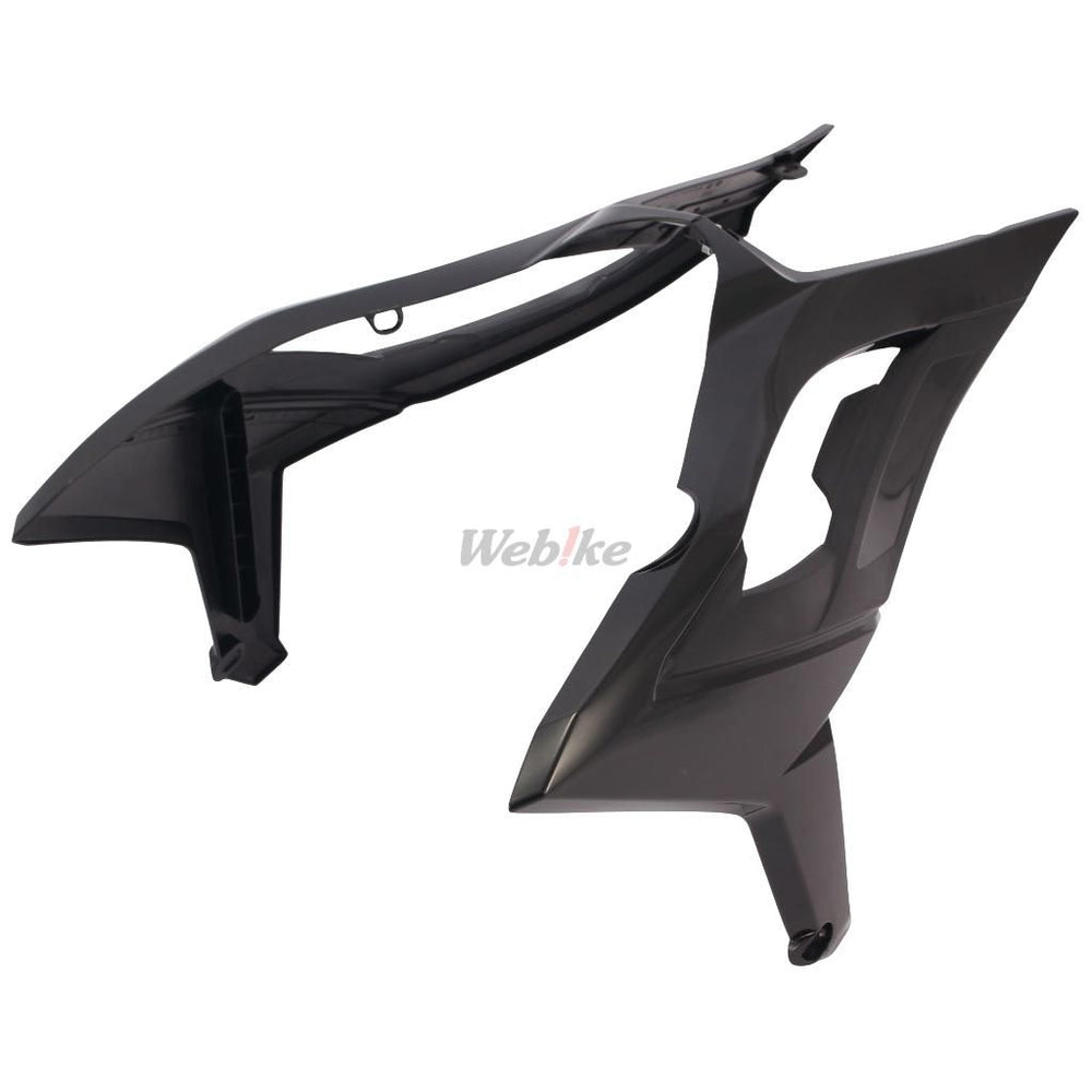 RADIATOR SCOOPS, BLACK/BLACK