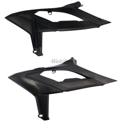 RADIATOR SCOOPS, BLACK/BLACK