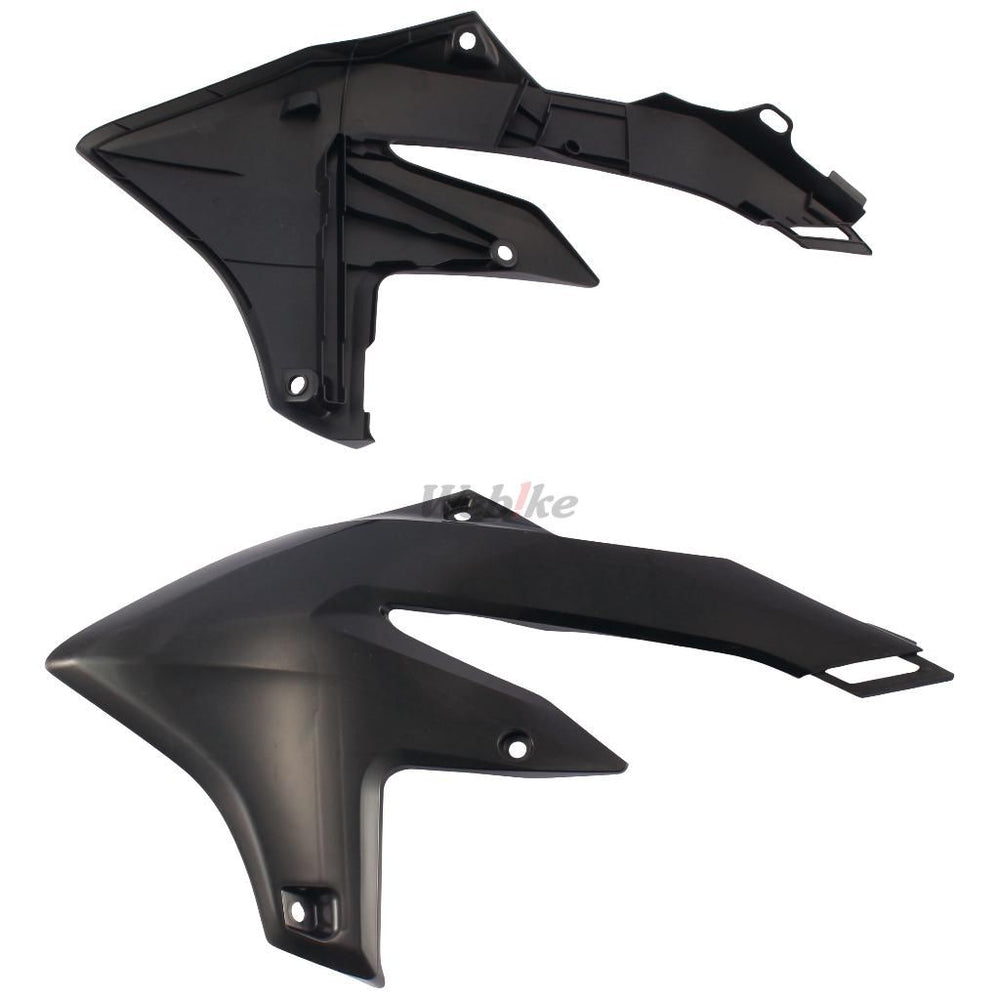 RADIATOR SCOOPS, BLACK