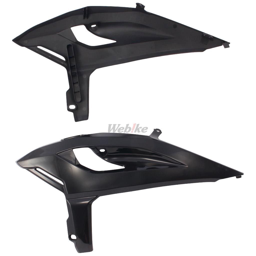 RADIATOR SCOOPS, BLACK