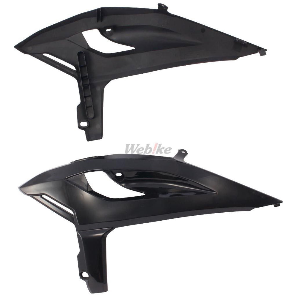 RADIATOR SCOOPS, BLACK