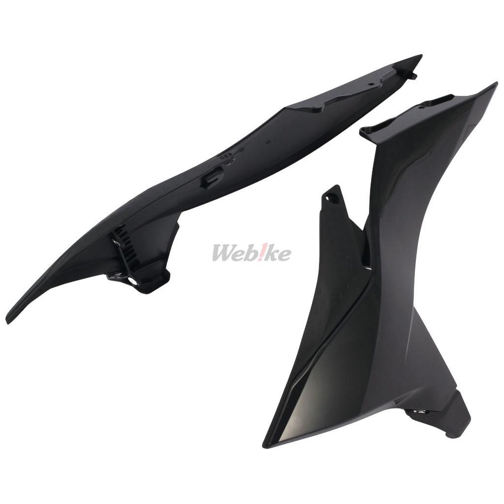 RADIATOR SCOOPS, BLACK/BLACK
