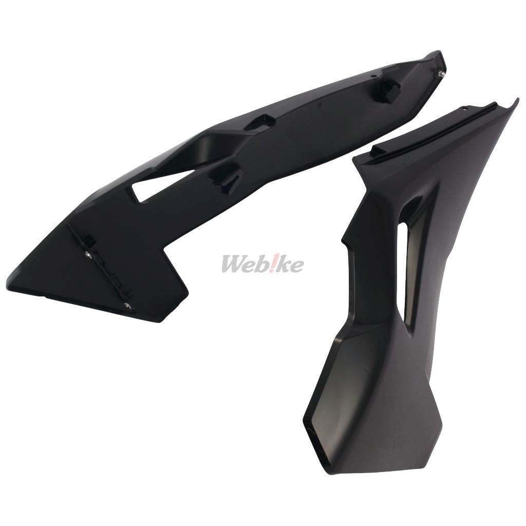 RADIATOR SCOOPS, BLACK