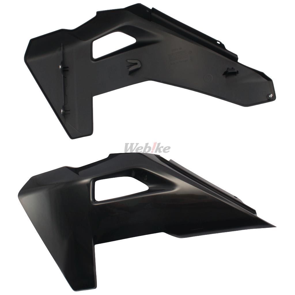 RADIATOR SCOOPS, BLACK