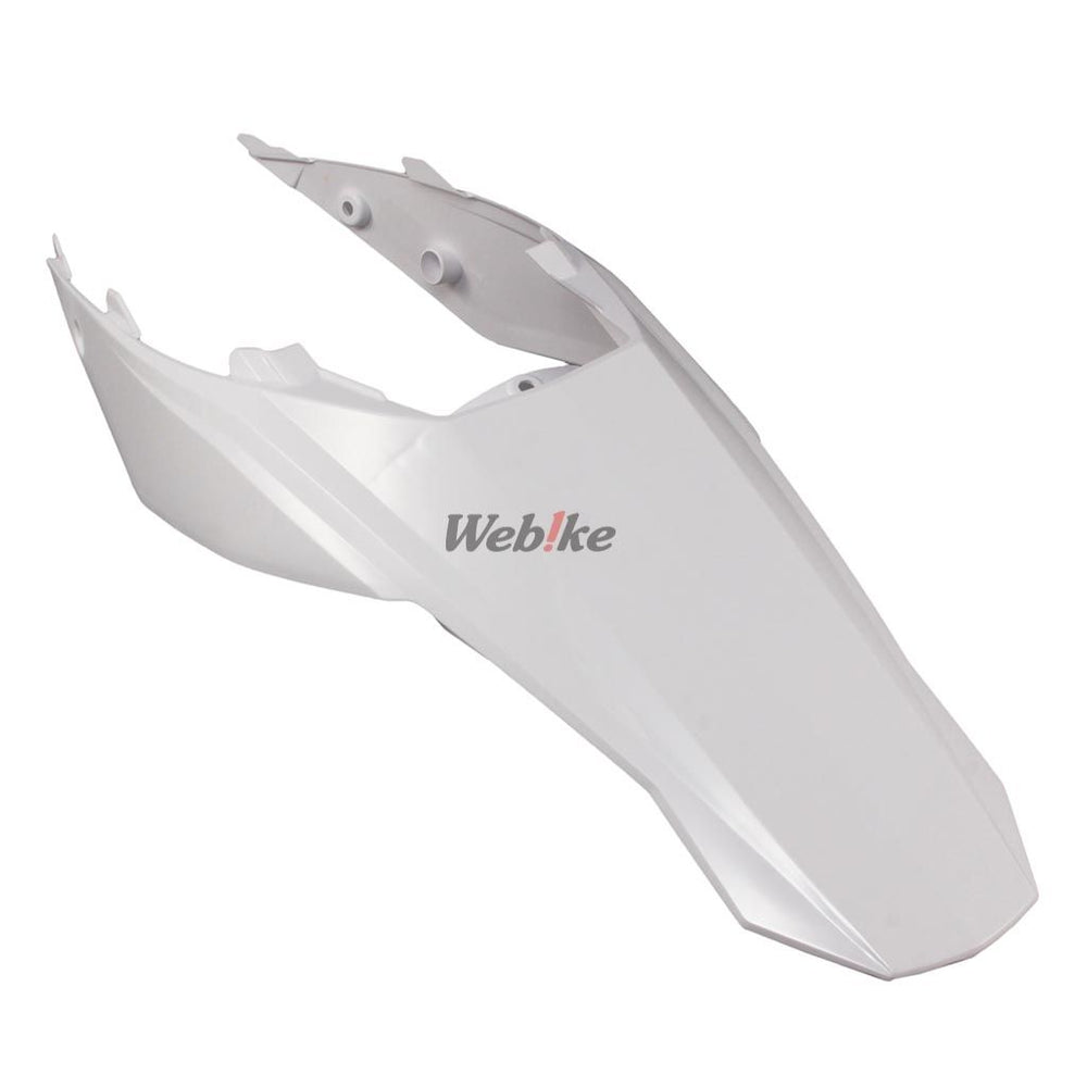 POLISPORT REAR FENDER W/SIDE PANELS WHITE | 8550800004