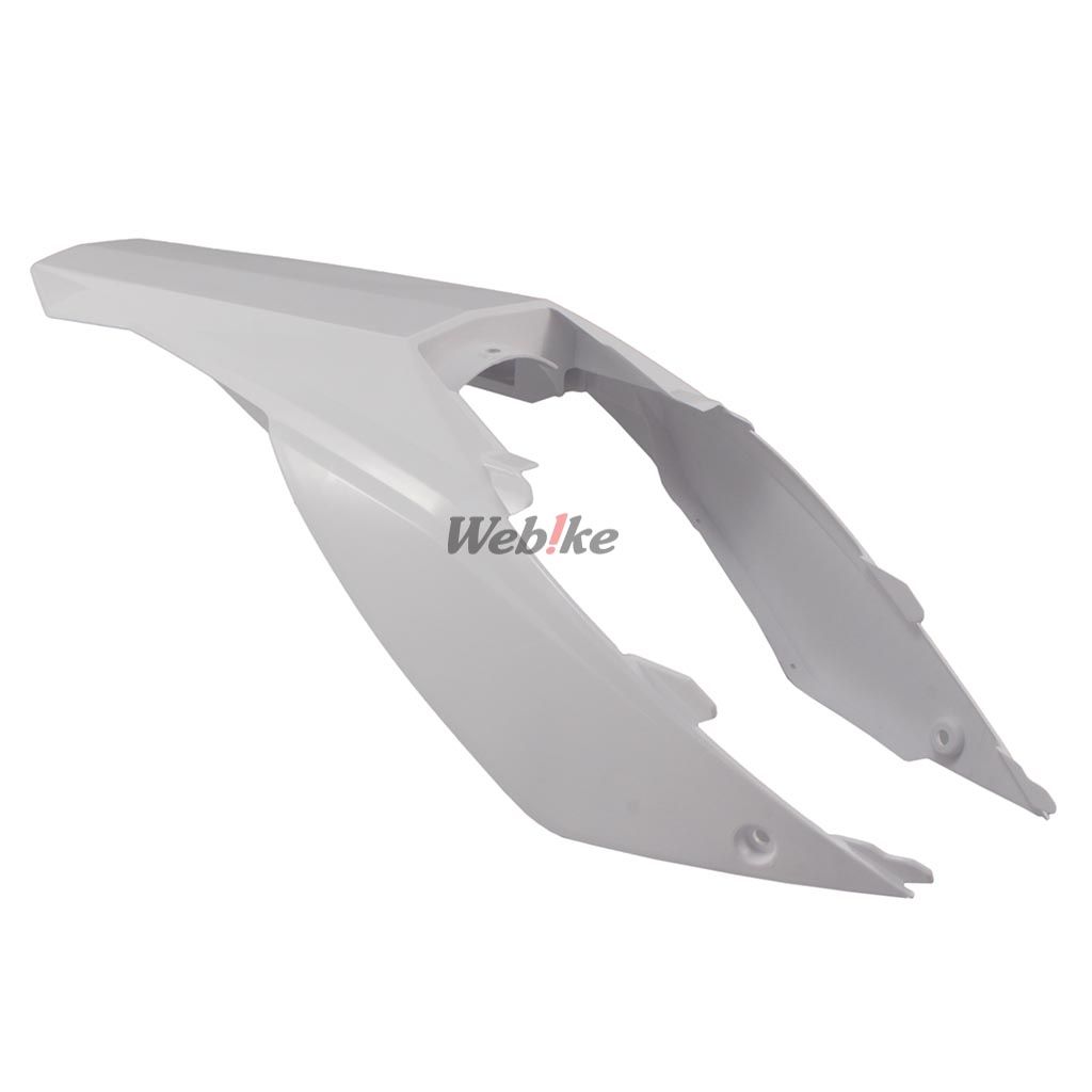 POLISPORT REAR FENDER W/SIDE PANELS WHITE | 8550800004