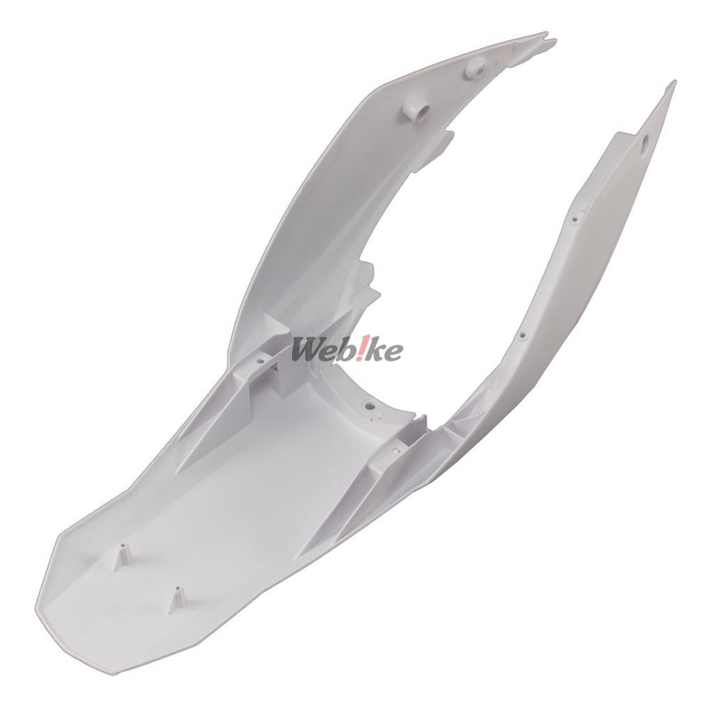 POLISPORT REAR FENDER W/SIDE PANELS WHITE | 8550800004