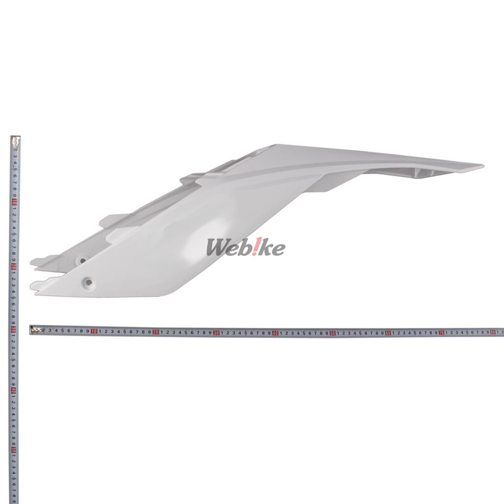 POLISPORT REAR FENDER W/SIDE PANELS WHITE | 8550800004