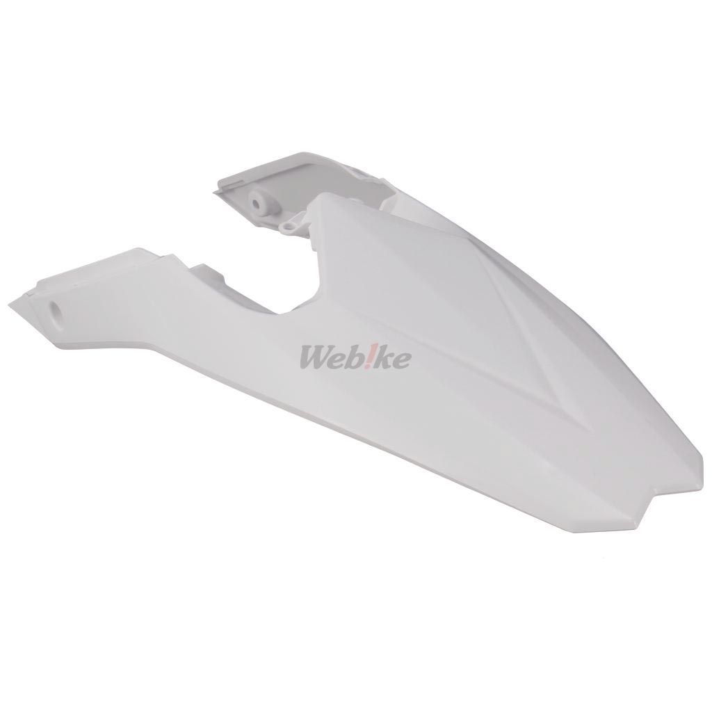 POLISPORT REAR FENDER AND SIDE PANELS WHITE | 8556000001