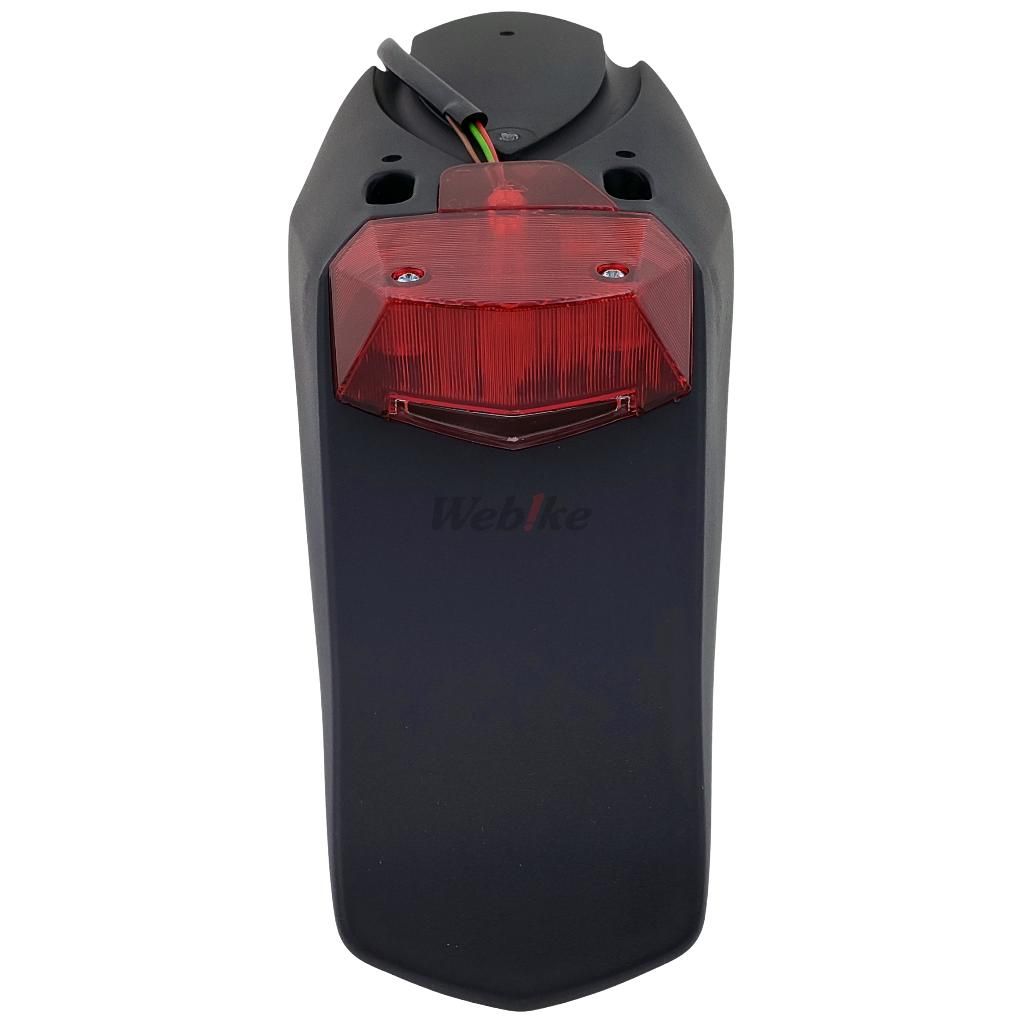 Spoiler for Rear Fender Non Homologated light, BLACK