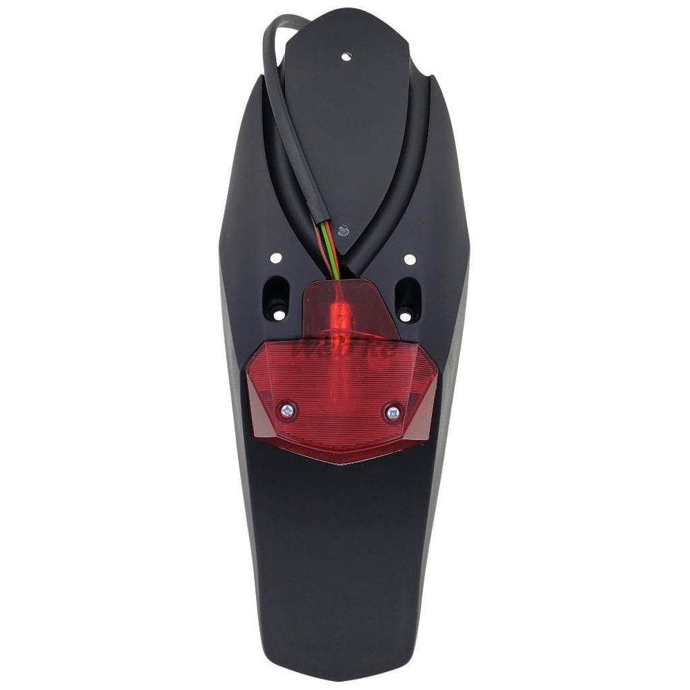 Spoiler for Rear Fender Non Homologated light, BLACK