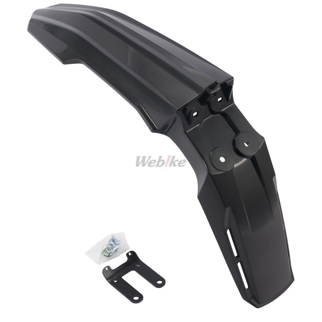 POLISPORT FENDER FRT RM RESTYLE BLK | 8576800002