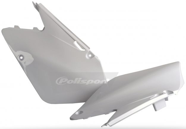 POLISPORT SIDE PANELS RM125/250 01-08 White | 8600400001