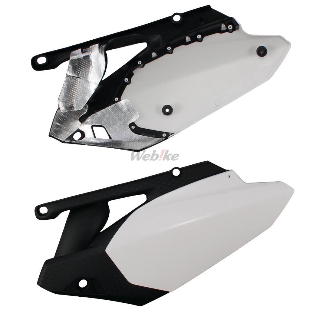 POLISPORT SIDE PANELS BLACK/WHITE | 8604400001