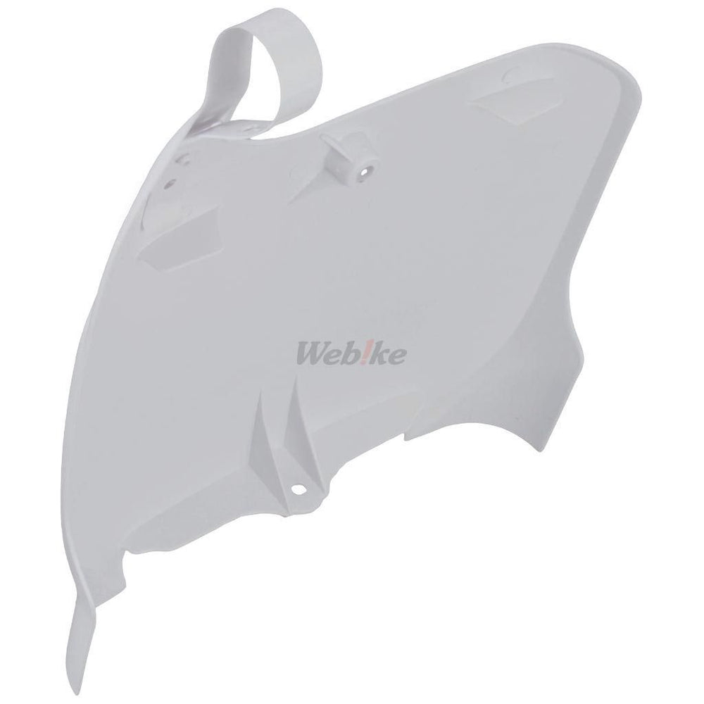 NUMBER PLATE, WHITE