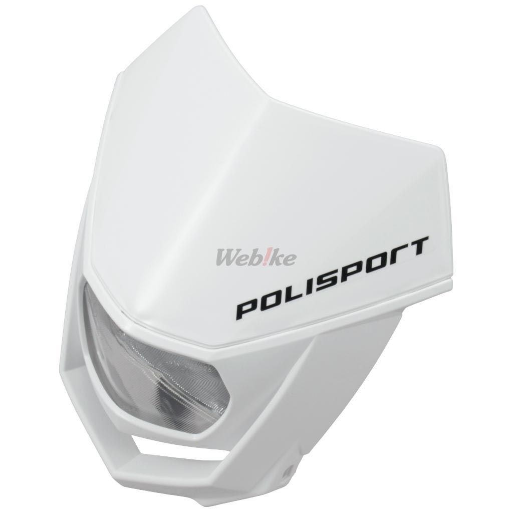 POLISPORT HALO HALOGEN HEADLIGHT APPROVED 12V/35/5W WHITE | 8657400036