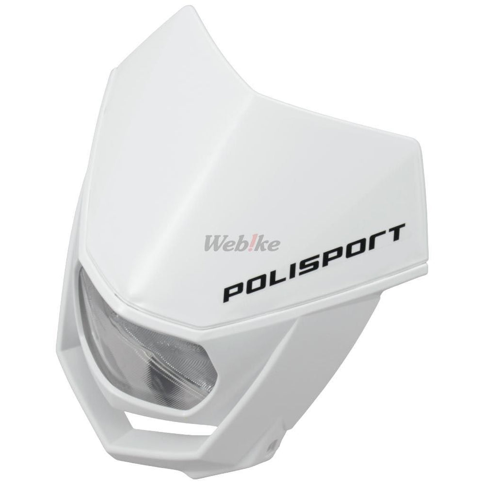 POLISPORT HALO HALOGEN HEADLIGHT APPROVED 12V/35/5W WHITE | 8657400036