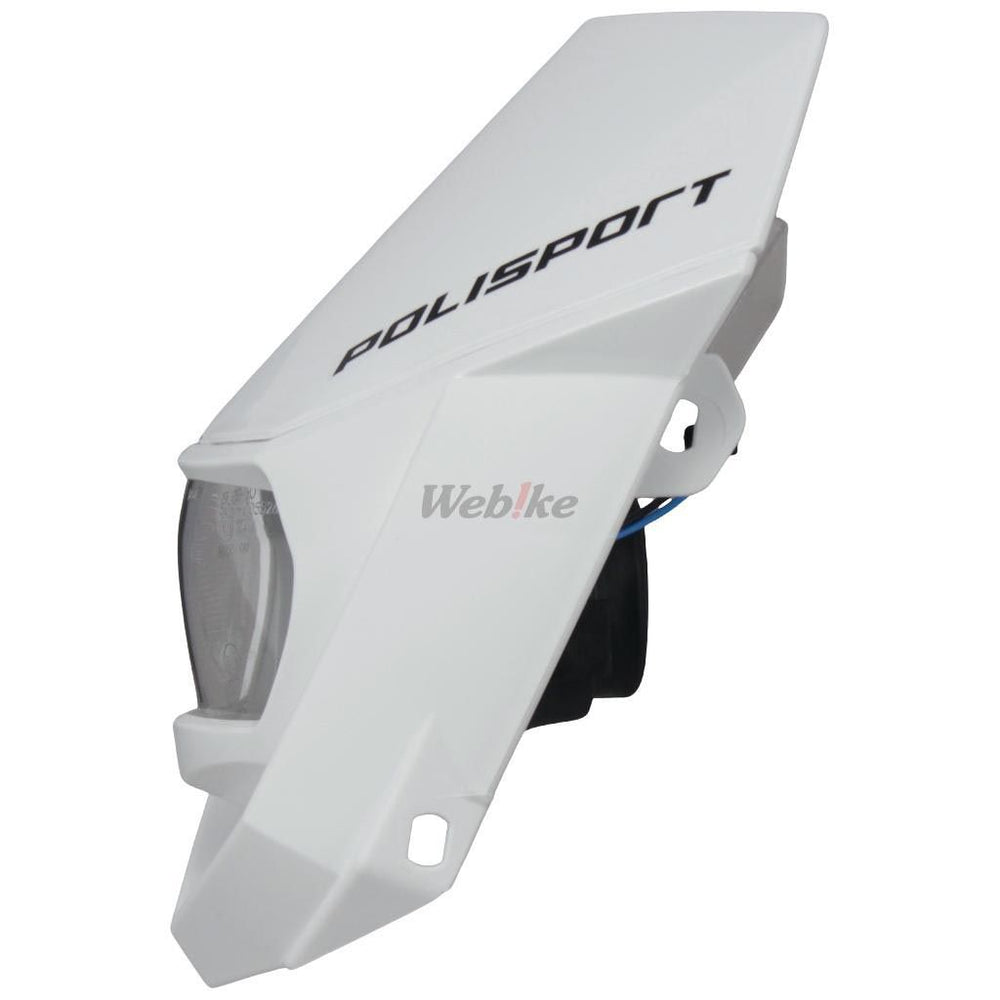 POLISPORT HALO HALOGEN HEADLIGHT APPROVED 12V/35/5W WHITE | 8657400036