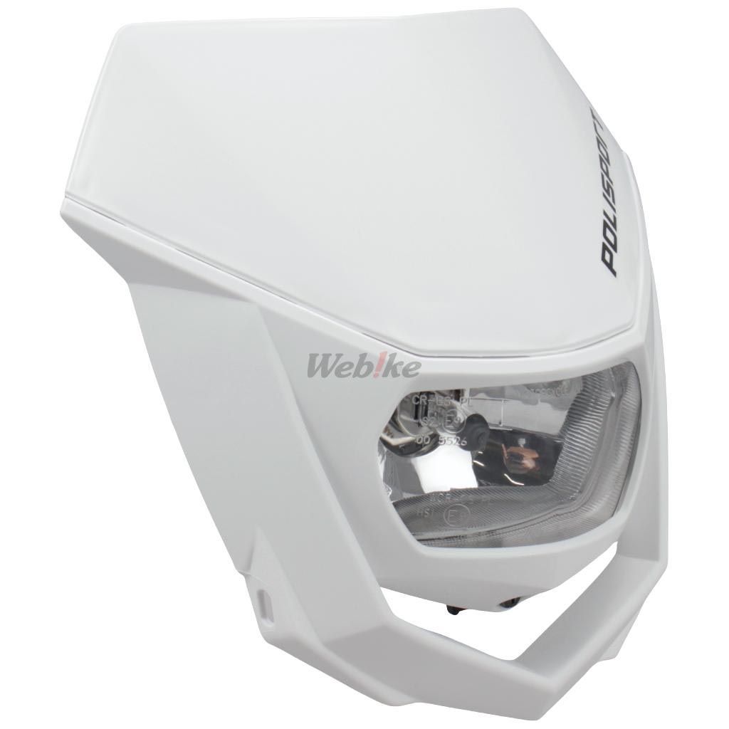 POLISPORT HALO HALOGEN HEADLIGHT APPROVED 12V/35/5W WHITE | 8657400036