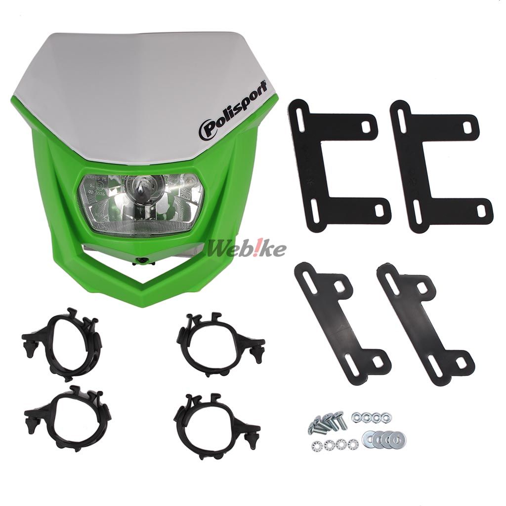 POLISPORT HALO HALOGEN HEADLIGHT APPROVED 12V/35/5W GREEN | 8657400041