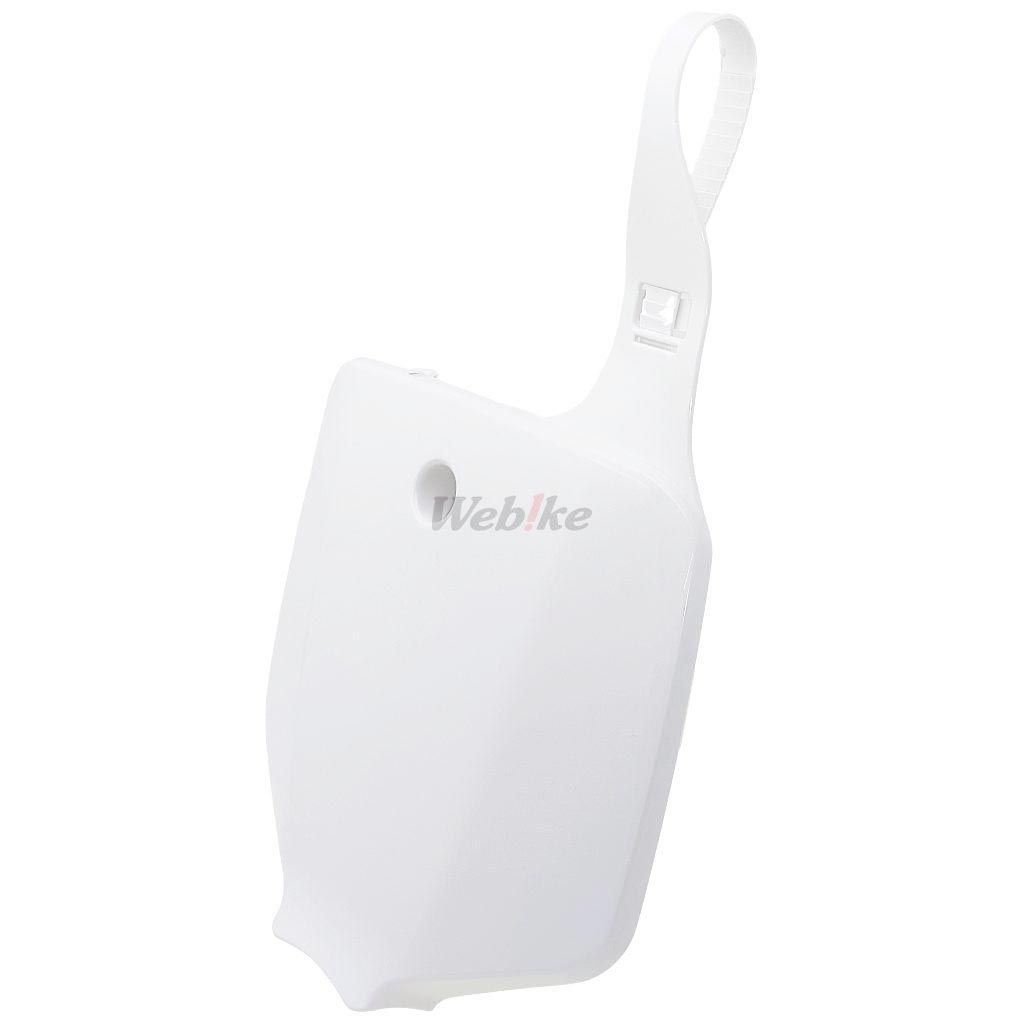 POLISPORT PLATE#FRT KX65 00-18 White | 8661500010