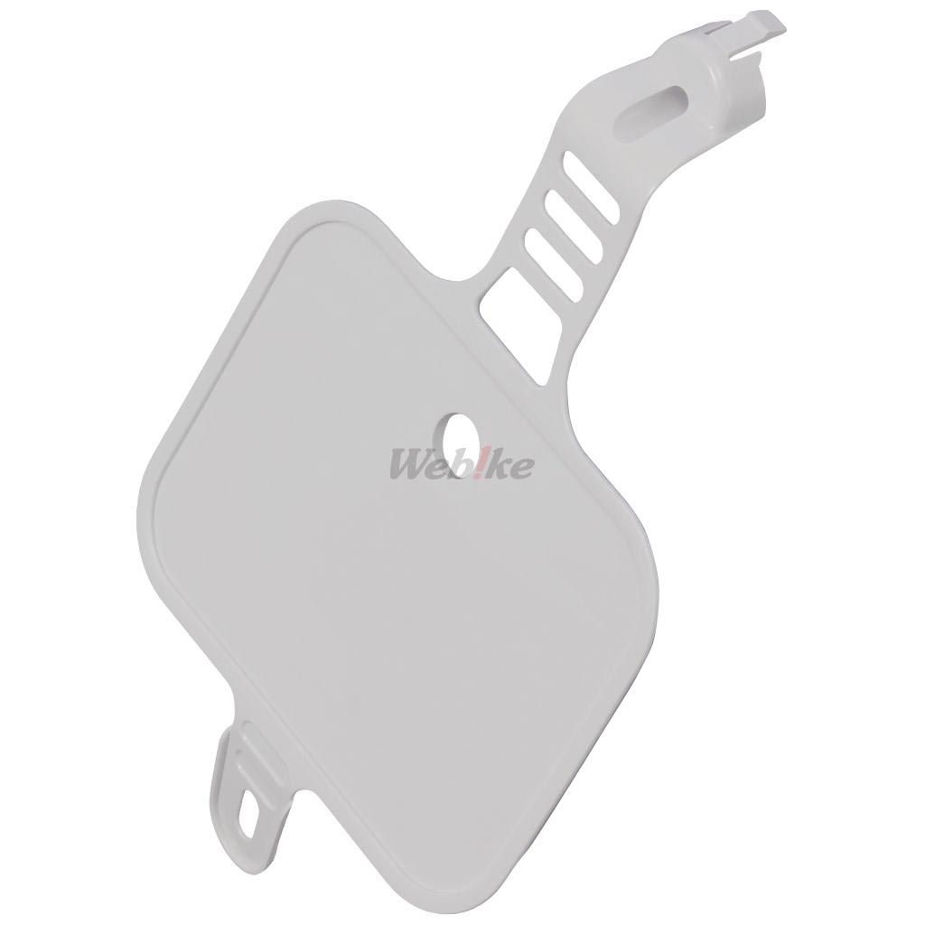 NUMBER PLATE, WHITE