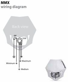 POLISPORT MMX INCANDESCENT HEADLIGHT APPROVED 12V/35/4W WHITE | 8663500001