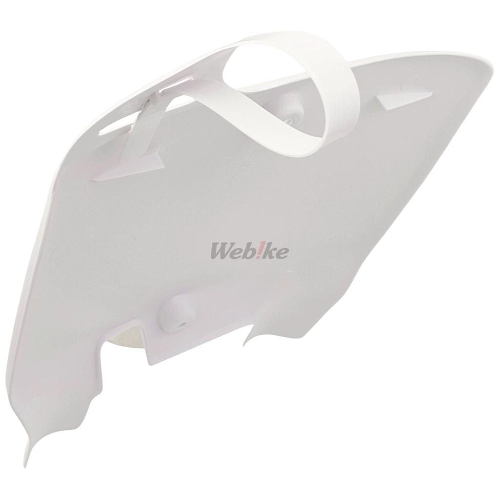 NUMBER PLATE, WHITE