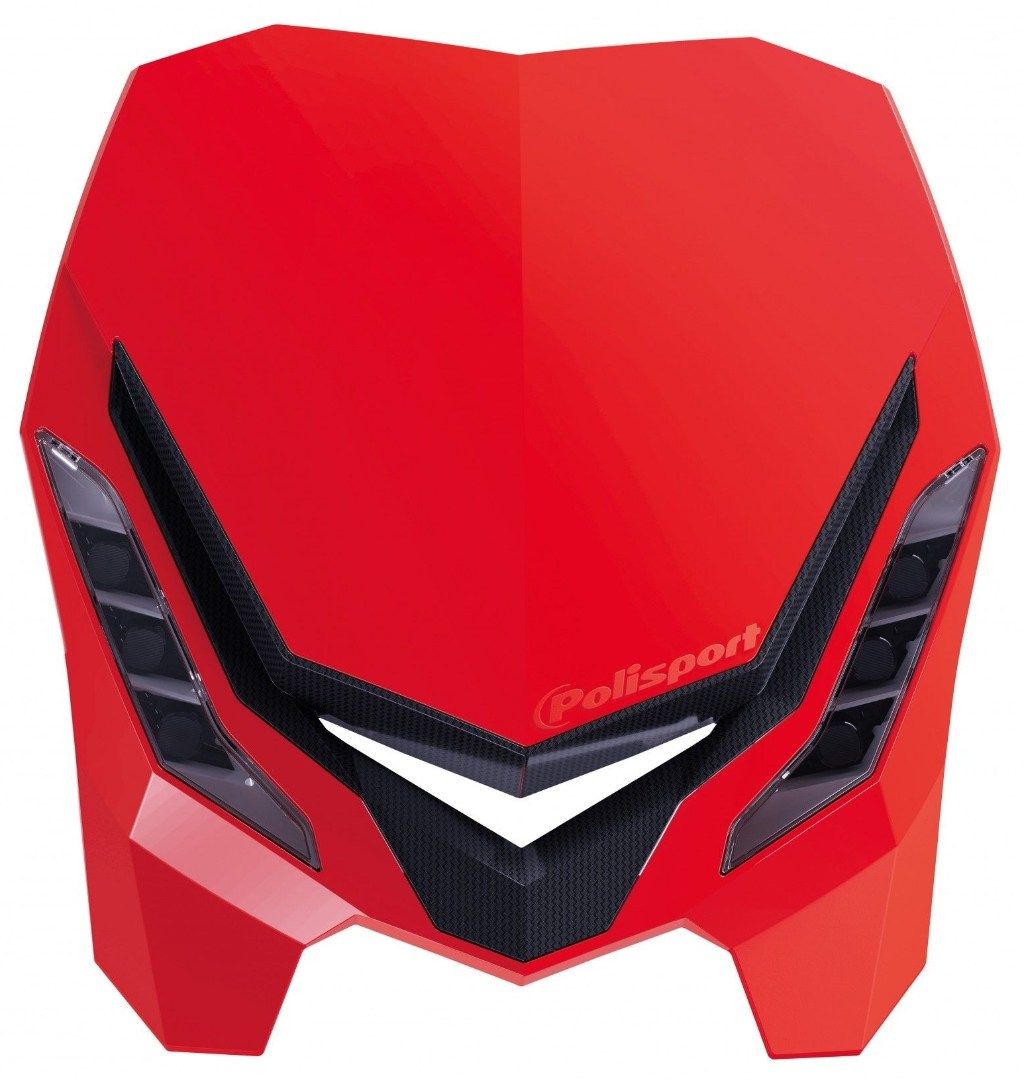 POLISPORT HEADLIGHT E-BLAZE Black/Red | 8670800004
