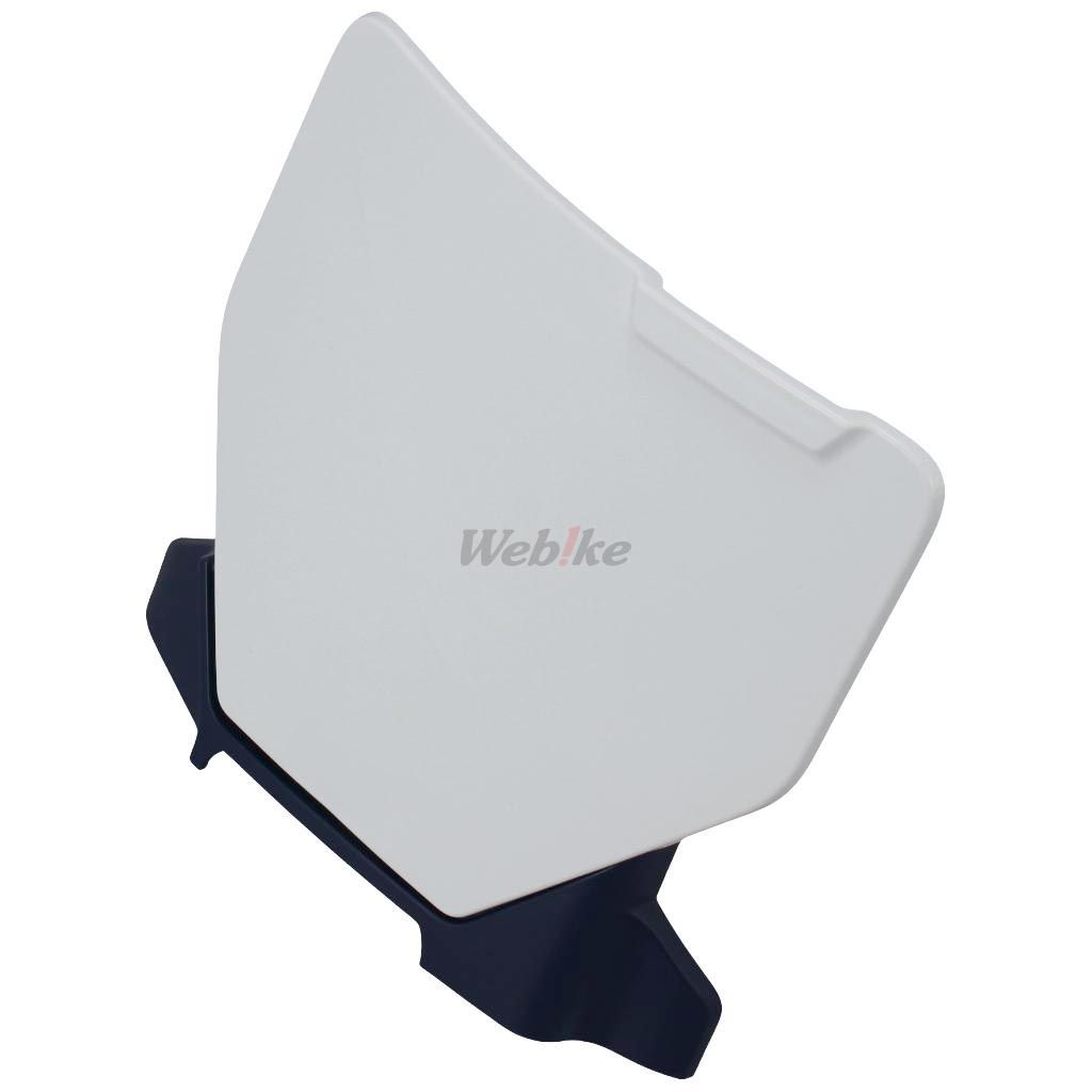 NUMBER PLATE, WHITE