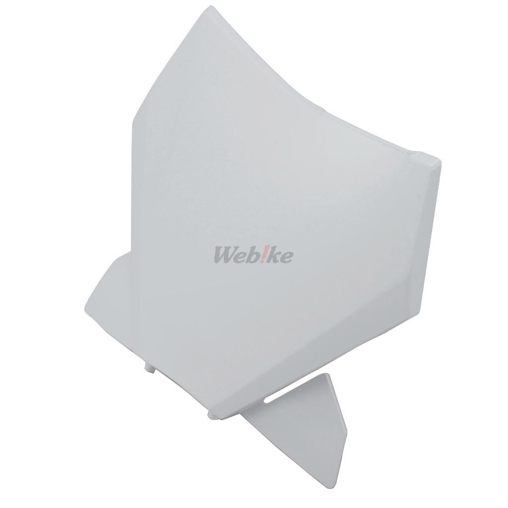 NUMBER PLATE, WHITE