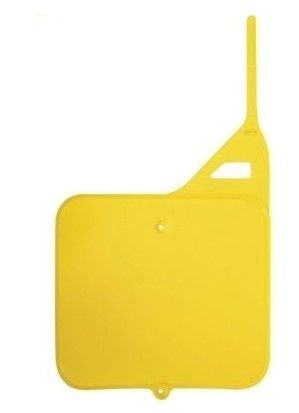 NUMBER PLATE, YELLOW