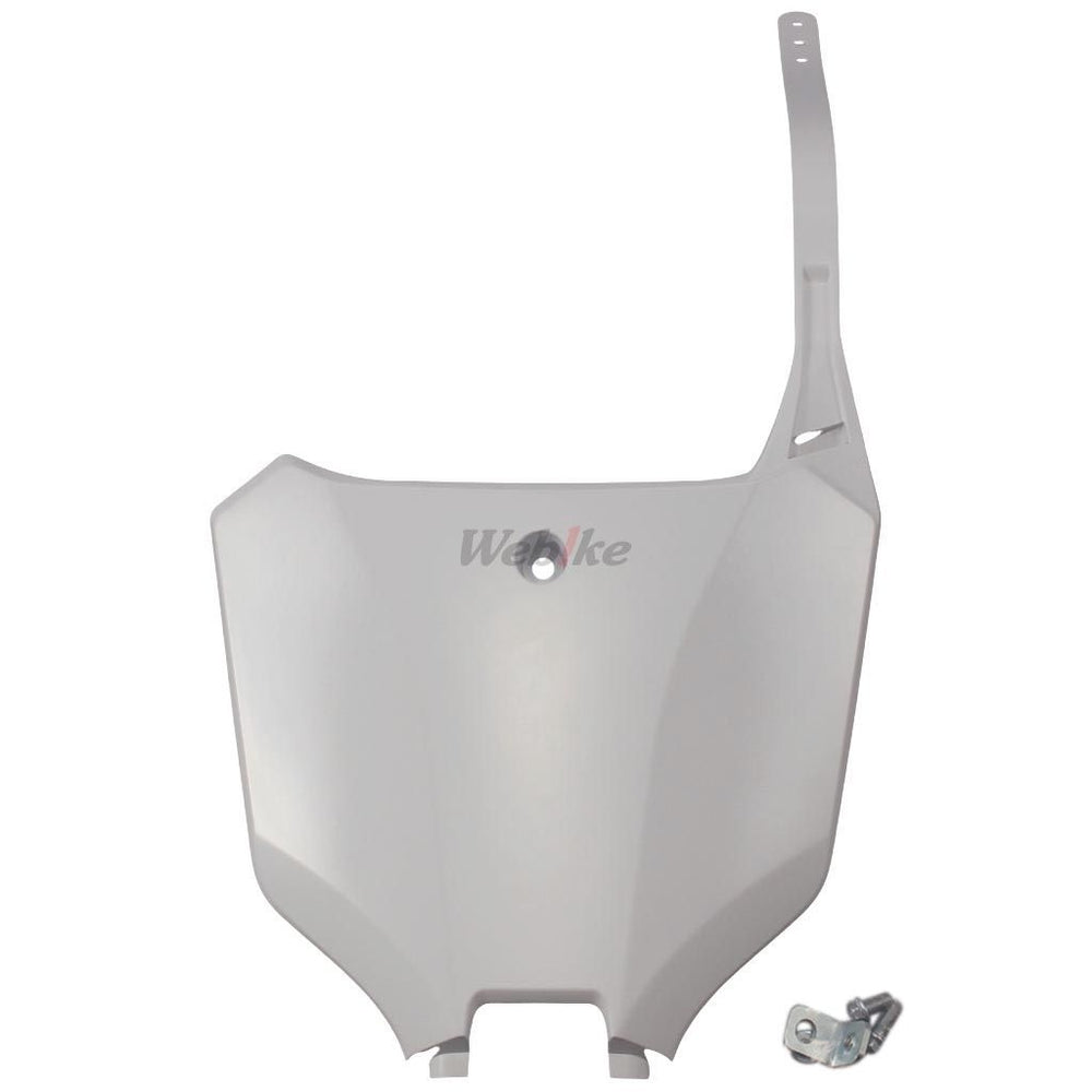 Restyling number plate, WHITE