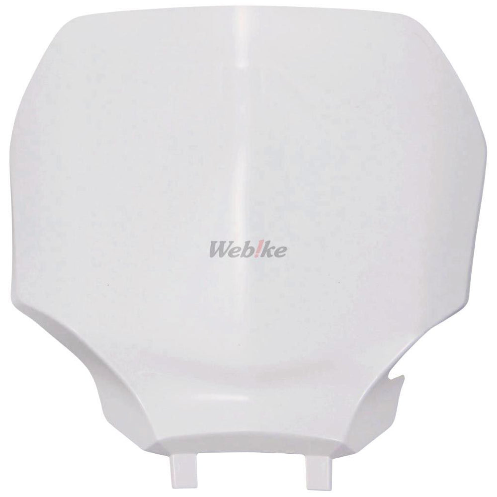 NUMBER PLATE, WHITE
