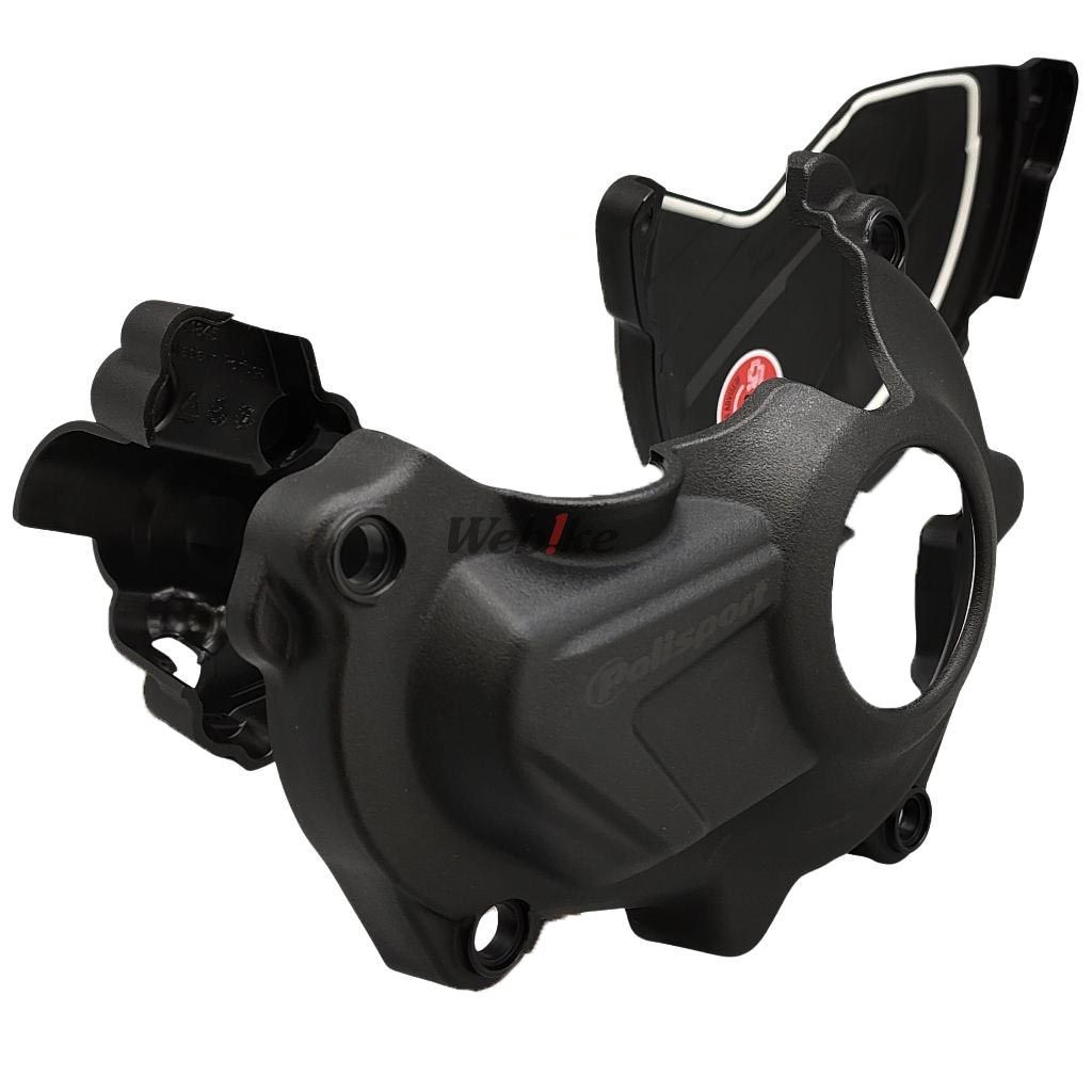 Kit Clutch+Ignition cover protector, BLACK