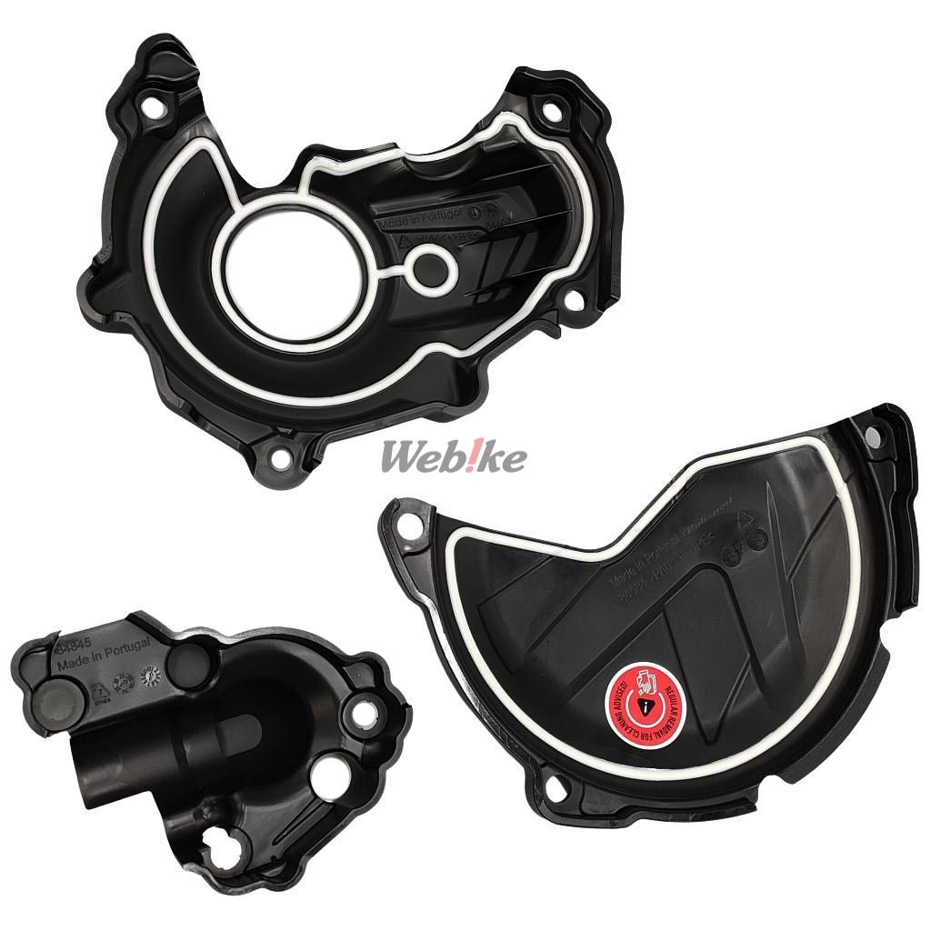 Kit Clutch+Ignition cover protector, BLACK