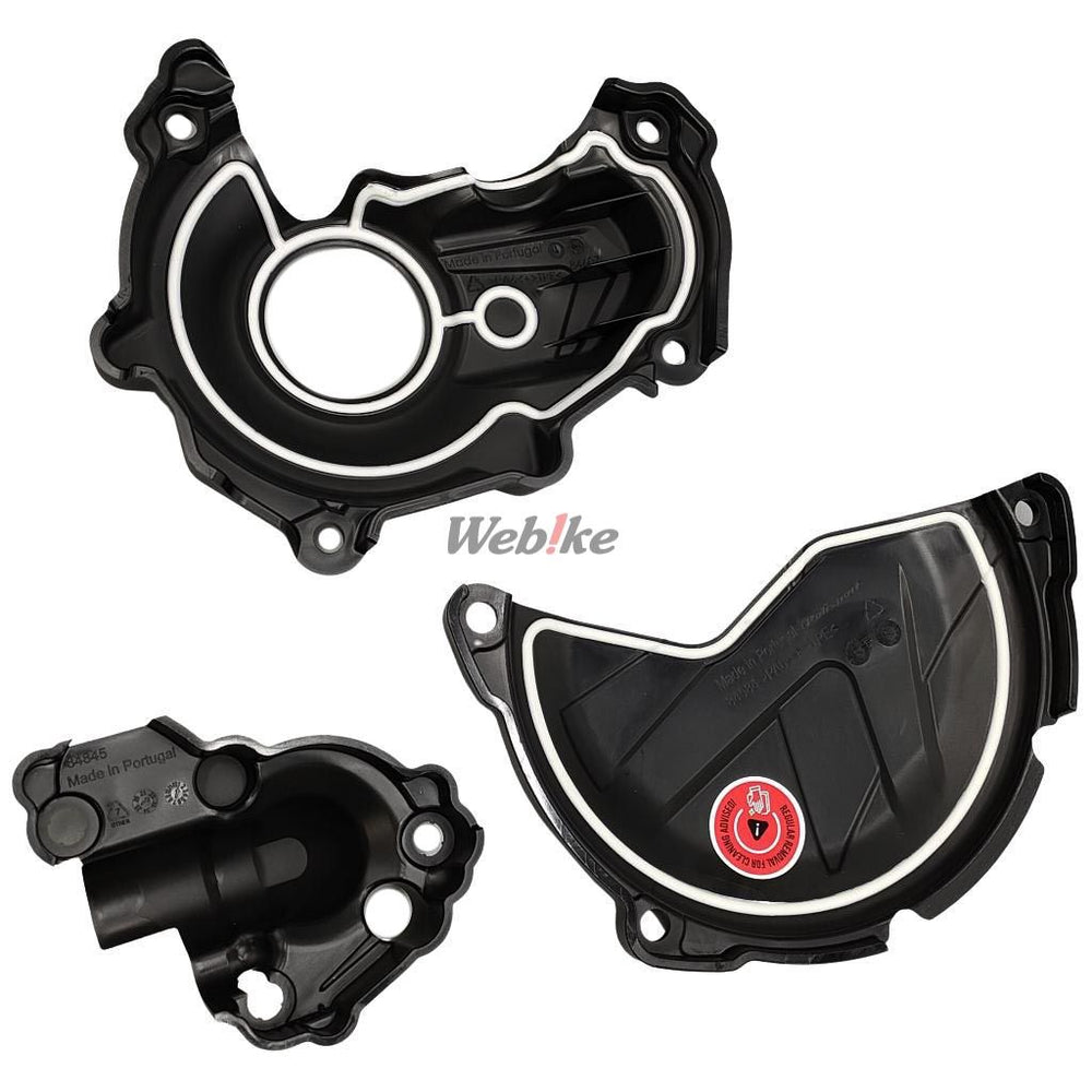 Kit Clutch+Ignition cover protector, BLACK