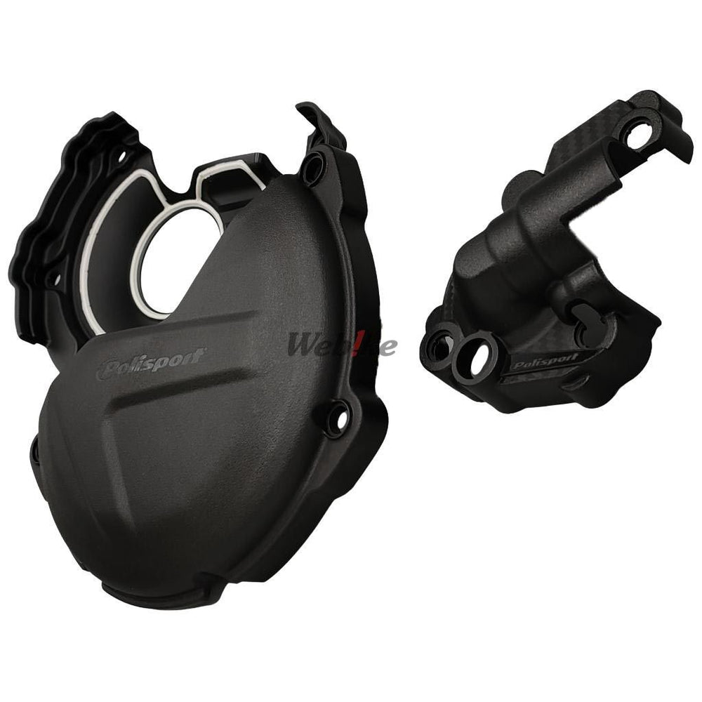 Kit Clutch+Ignition cover protector, BLACK