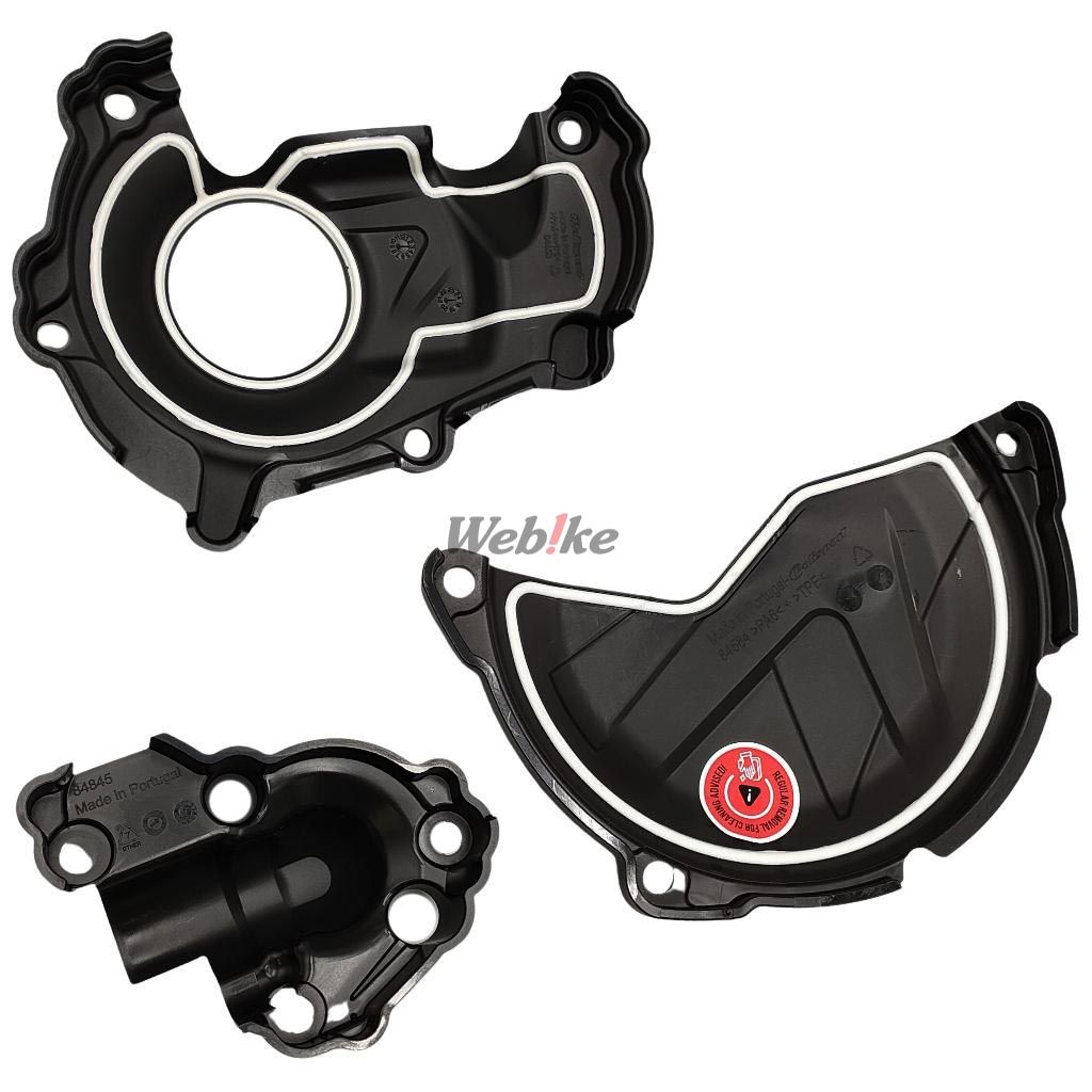 Kit Clutch+Ignition cover protector, BLACK